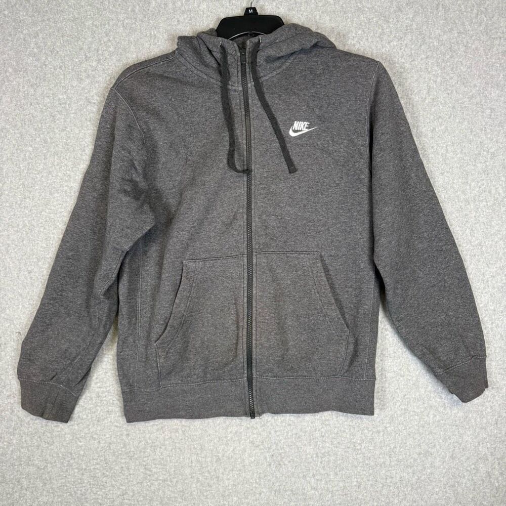 Nike Men's Size Small Grey Fleece Lined Pullover Hoodie Sweatshirt Athletic
